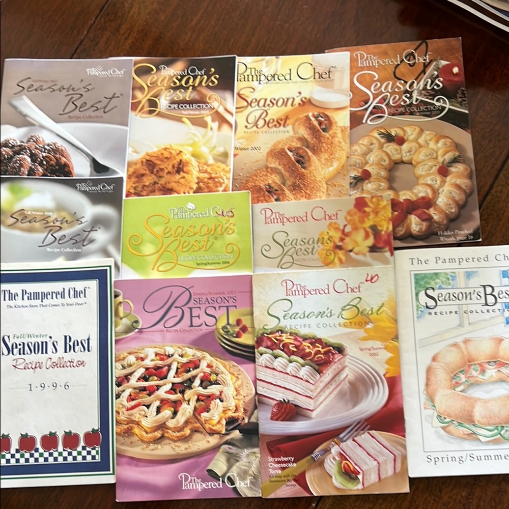 Pampered Chef Seasons Best Recipe Collection Set of 11 Cookbooks